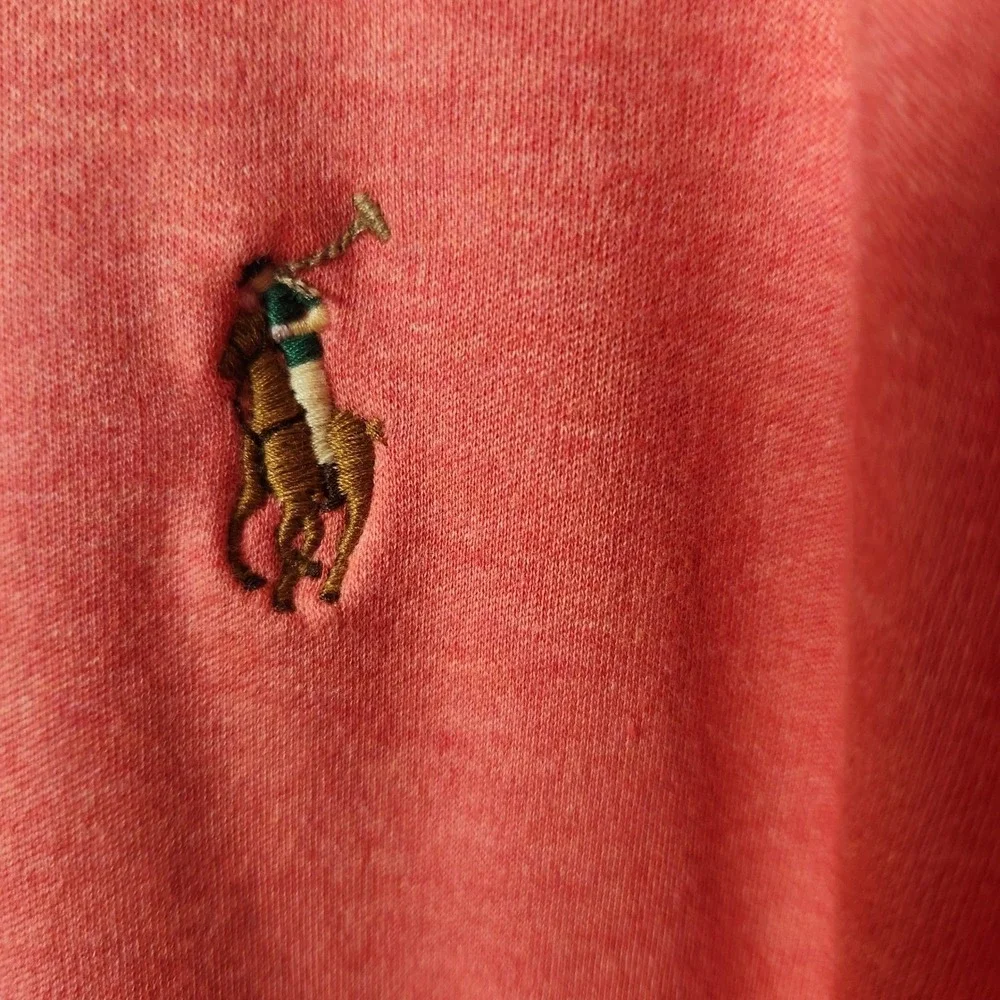 Polo Ralph Lauren Men's Red‎ Heather Short Sleeve Shirt Flesh Pony 3XLT Cotton